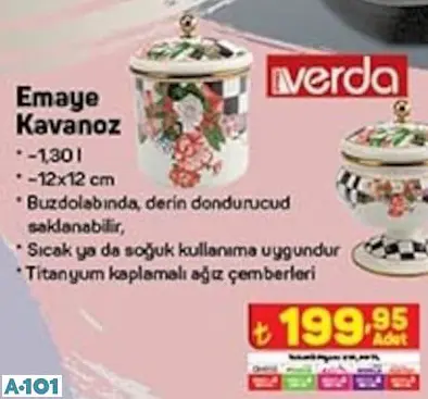 VERDO EMAYE KAVONOZ VERDO EMAYE KAVONOZ